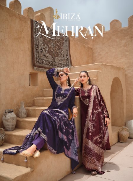 Mehran By Ibiza Viscose Velvet Designer Salwar Kameez 